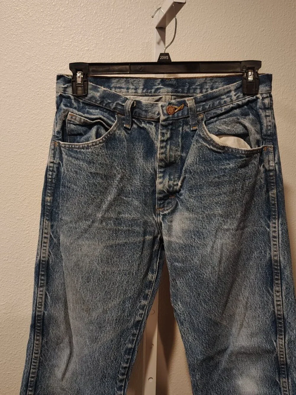 Rustler Men's Work Jeans Size 33 x 32 Cotton Denim